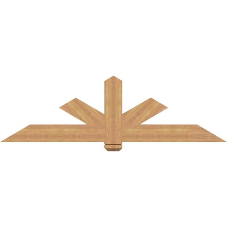 Ekena Millwork Kennewick Timber Gable Bracket, Western Red Cedar, 72"W x 21"H x 3 1/2"D x 5 1/2"F, 7/12 Pitch GBW072X21X0406KEN00SWR